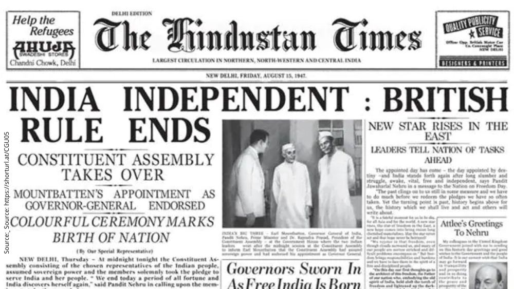 The Hindustan Times 1947