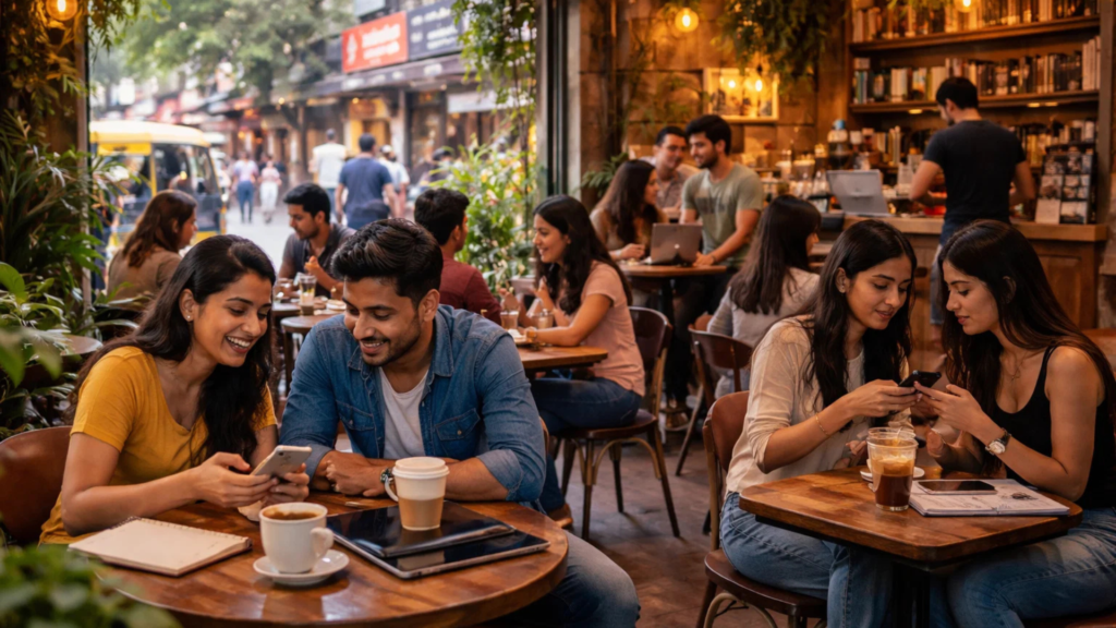 new urban cafes in India